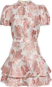 Alice + Olivia Loryn Floral Print Minidress