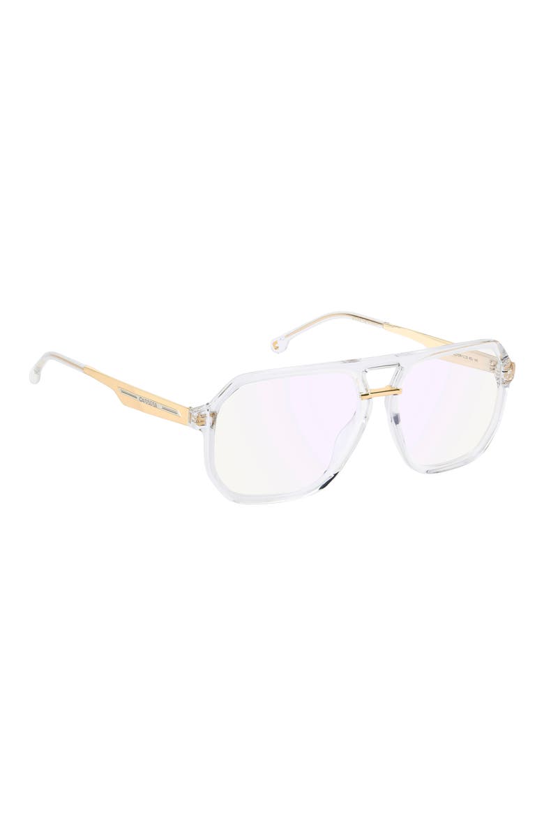 Victory 58mm Pilot Optical Glasses, Alternate, color, CRYSTAL GOLD/ BLUE SP