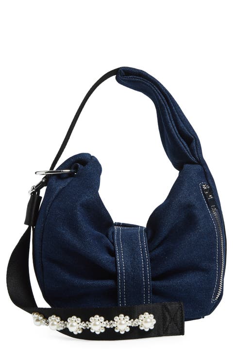 Mini Bow Sateen Sling Bag