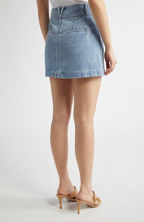 Veronica Beard Moxie Denim Miniskirt In Silverwood Blue