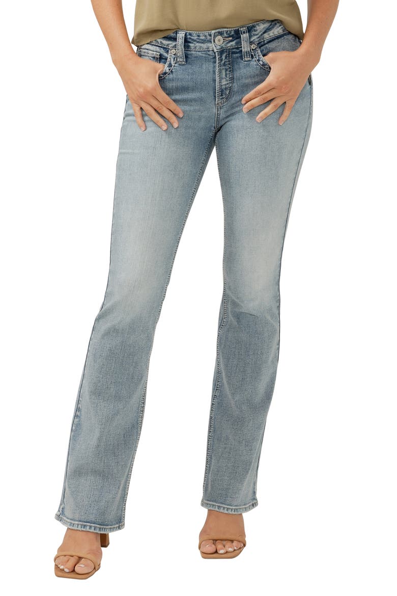 Suki Curvy Mid Rise Bootcut Jeans, Alternate, color, INDIGO