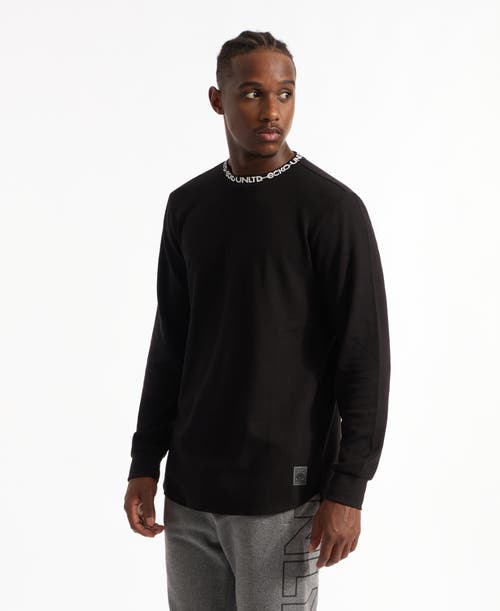 Ecko Unltd . Keep Your Head Up Thermal Top In Black