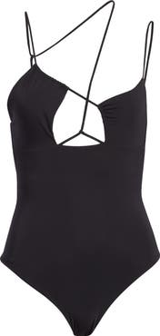 Nensi Dojaka Asymmetric Strappy One-Piece Swimsuit