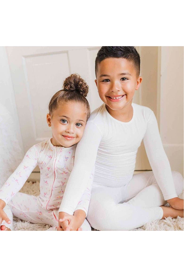 Kids' Milk White Set of 2 Piece Pajamas, Alternate, color, Milk White