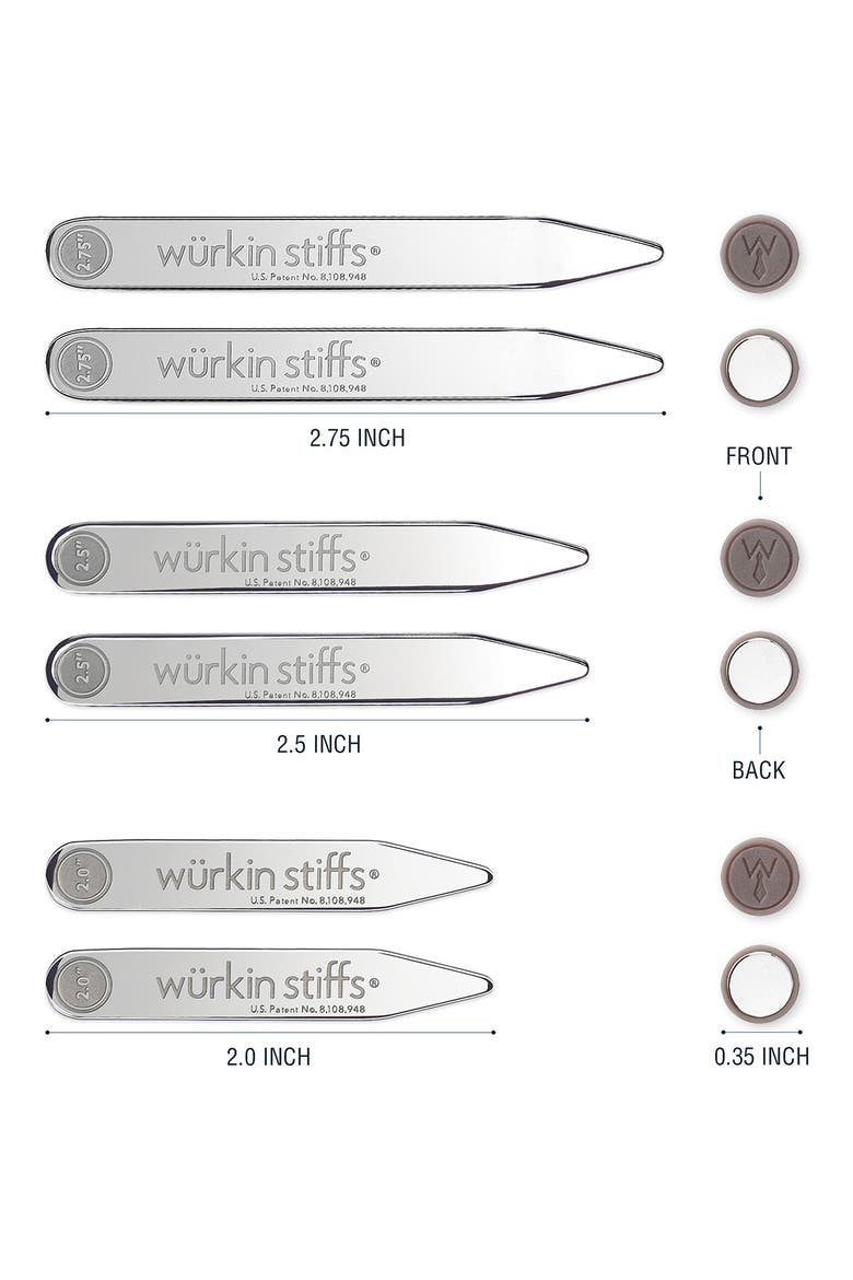 Set of 3 Magnetic Power Stays, Alternate, color, SILVER