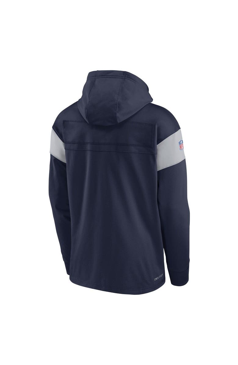 Nike Men's Nike Navy New England Patriots Sideline Athletic Arch Jersey Performance Pullover Hoodie, Alternate, color, Navy