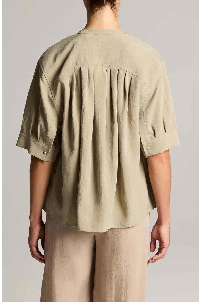 Pleated Top, Alternate, color, SALTED MOSS