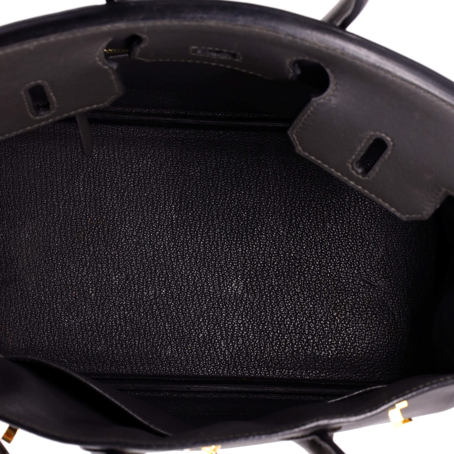 Pre-Owned Hermes Birkin Handbag Grey Jonathan with Gold Hardware 25, Alternate, color, Graphite