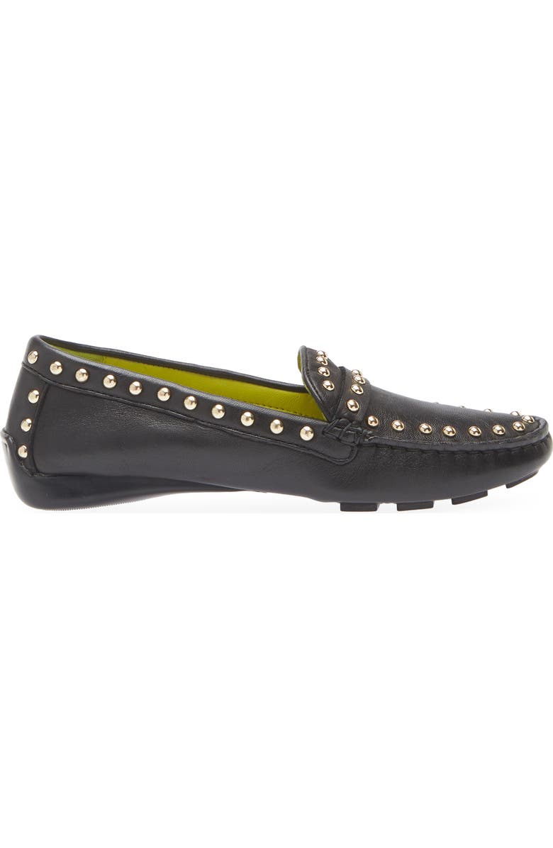 Robert Zur Dittany Studded Driving Loafer, Alternate, color, Black