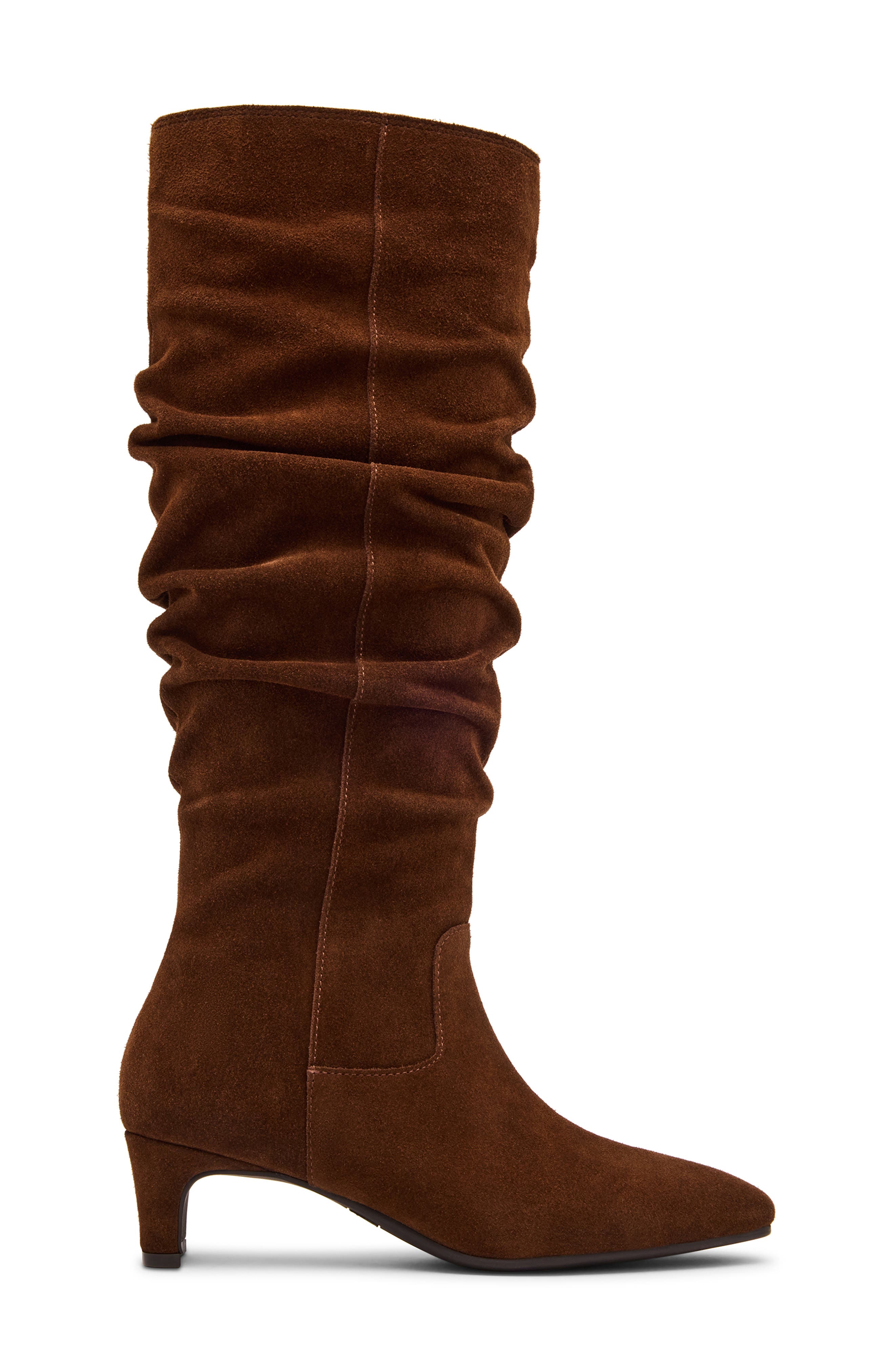 Saren Waterproof Leather Boot, Alternate, color, CHOCOLATE SUEDE