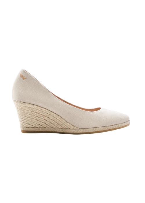 VISCATA VISCATA ROSES CANVAS U CUT ESPADRILLE WEDGES