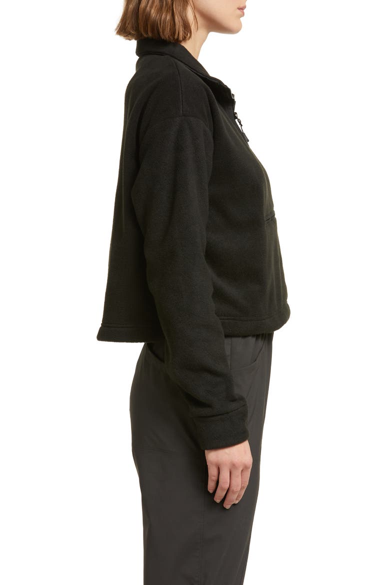 Tilite Quarter Zip Fleece Top, Alternate, color, BLACK