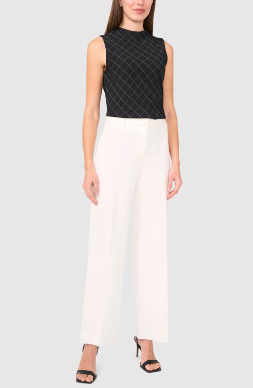 Halogenr Halogen(r) Diamond Print Funnel Neck Ponte Shell