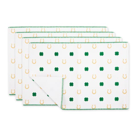 Clover Horseshoe Printed Placemat Set/4