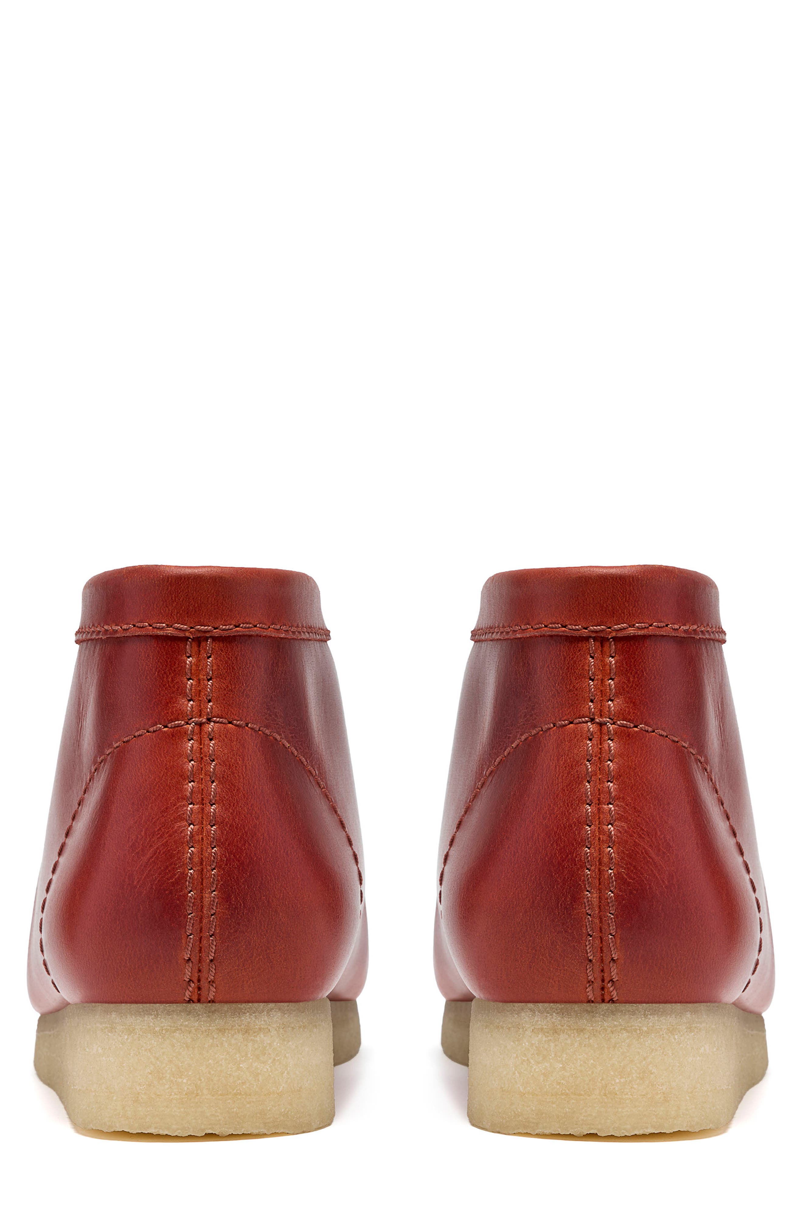 Wallabee Boot, Alternate, color, BRICK RED