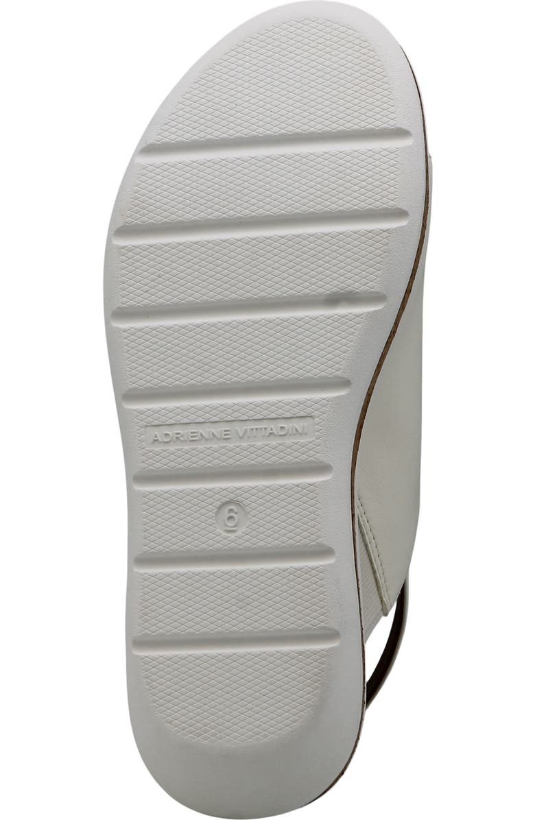 Adrienne Vittadini Primo Wedge Sandal, Alternate, color, White