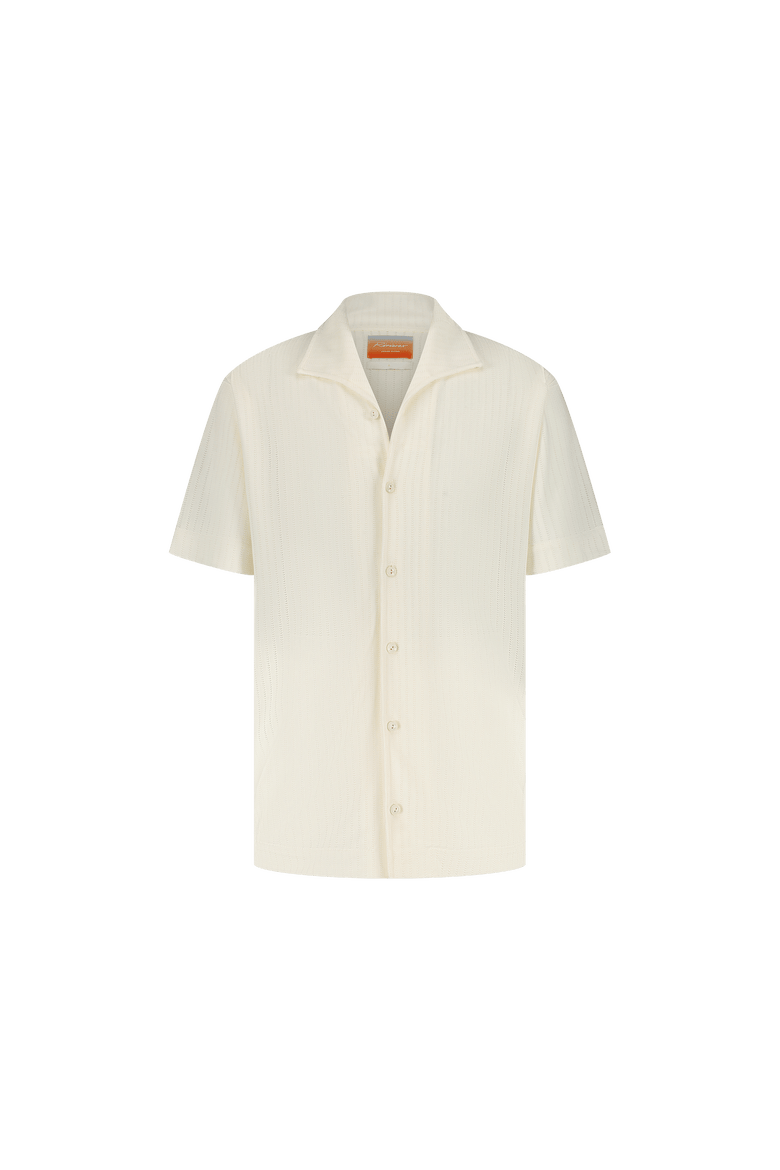 Ecru Knitted Shirt, Main, color, Ecru