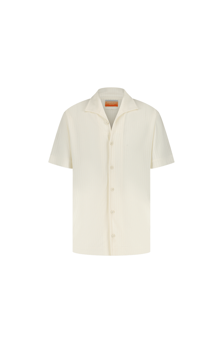 Rivieras Ecru Knitted Shirt, Main, color, Ecru