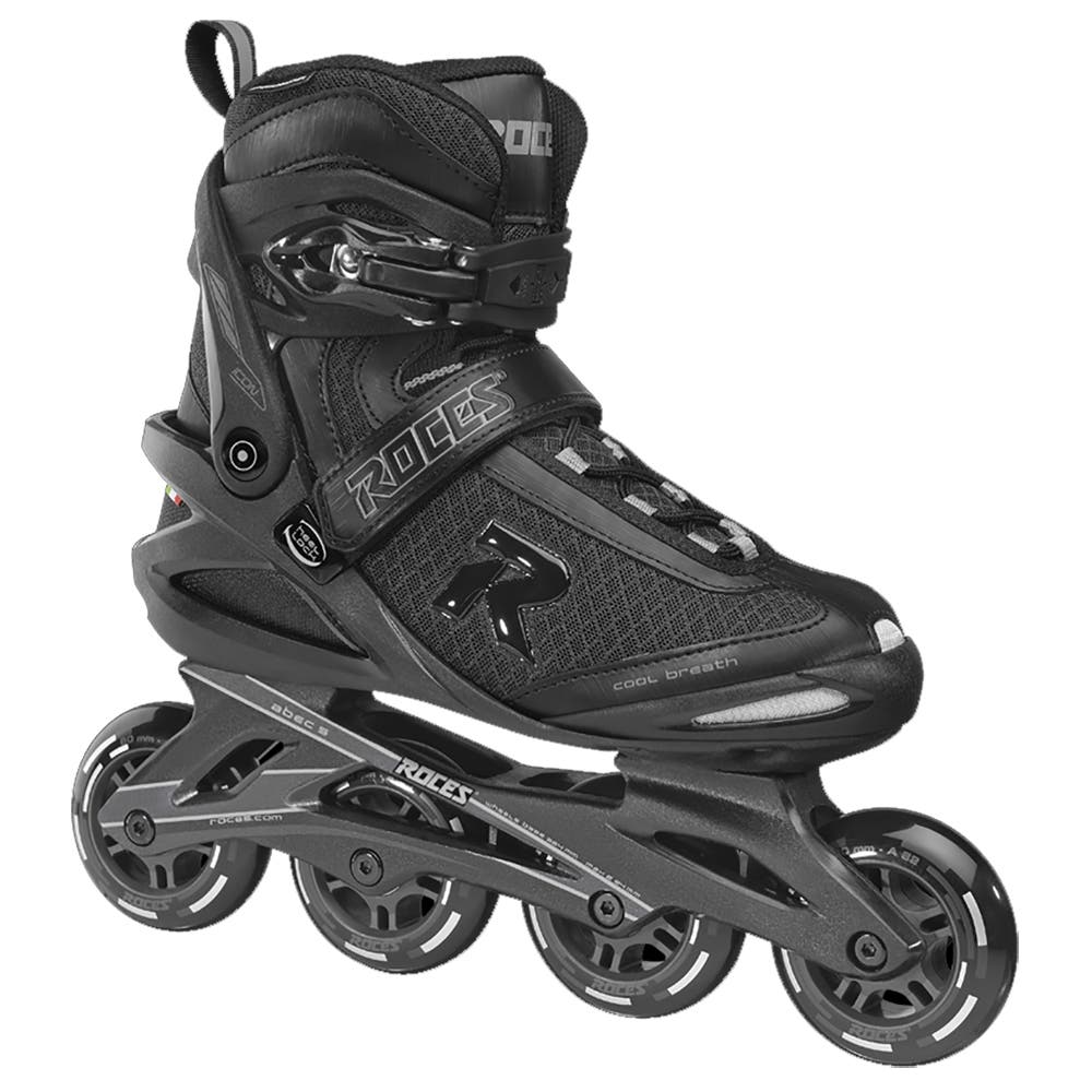 Roces Icon Mens Inline Skates, Main, color, Black/Charcoal