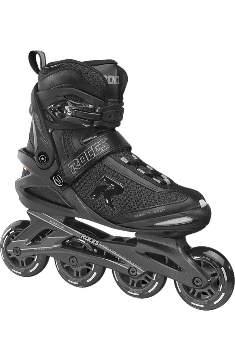 Roces Icon Mens Inline Skates, Main, color, Black/Charcoal