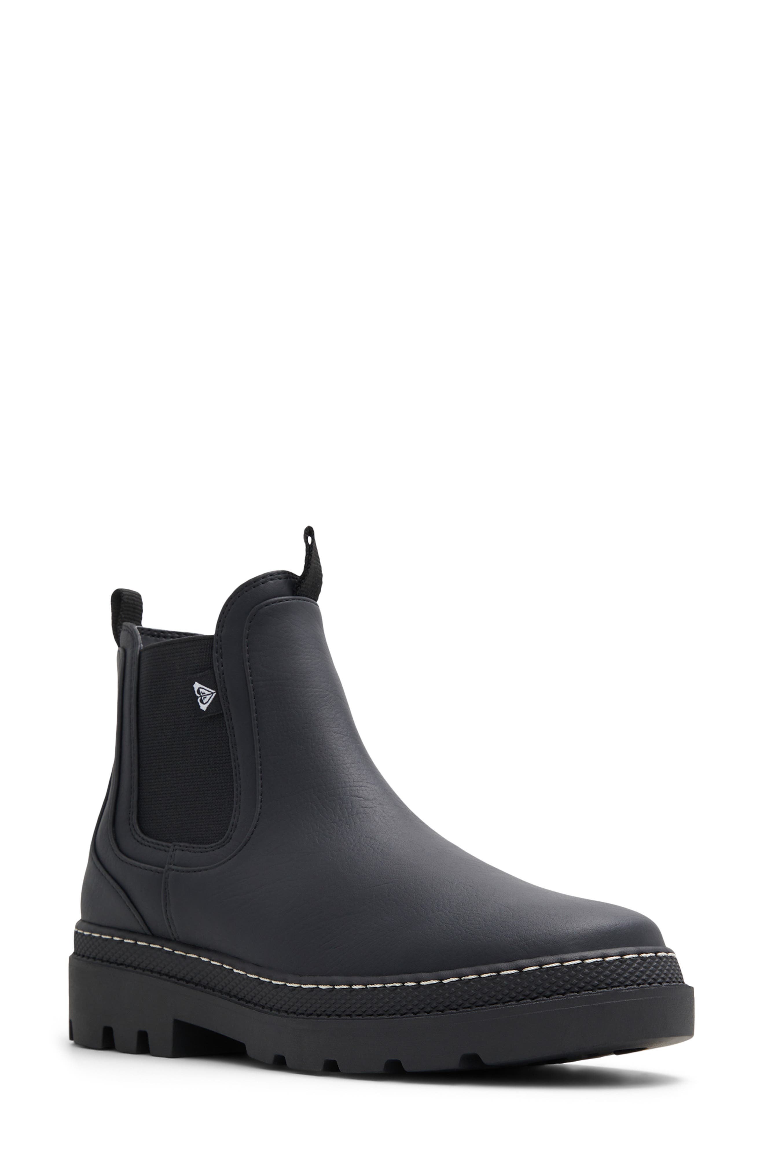 Roxy Wonderland Chelsea Bootie, Main, color, Black