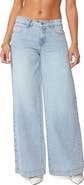 EDIKTED Sidonie Low Rise Wide Leg Jeans