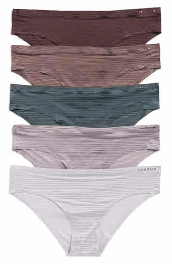Danskin 5-Pack Bonded Shadow Stripe Bikinis