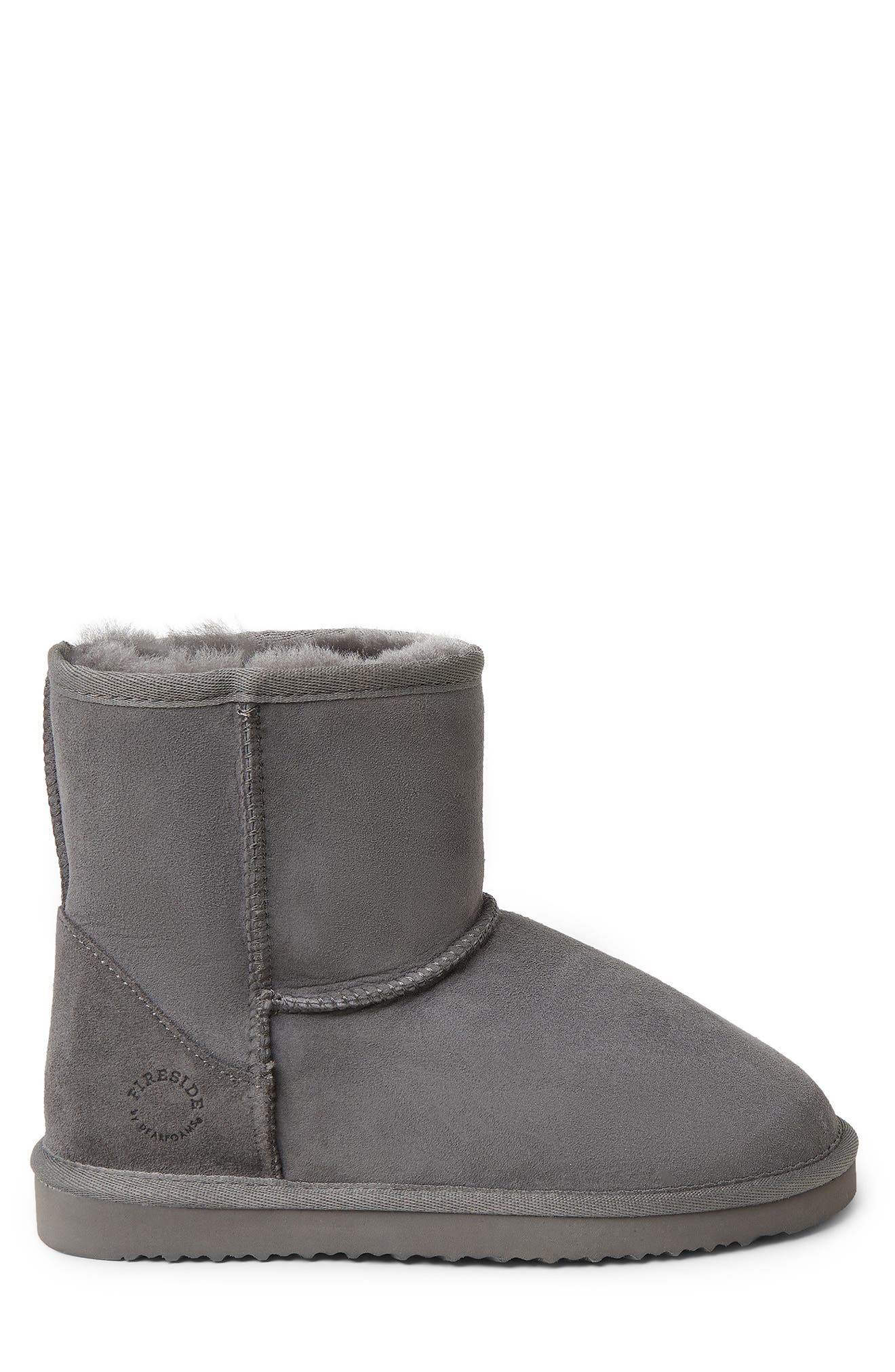 FIRESIDE BY DEARFOAMS Rosebery 6" Genuine Shearling Pull-On Boot, Alternate, color, GREY