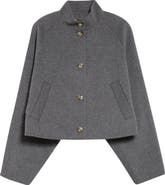 LOULOU DE SAISON Nyma Wool & Cashmere Felt Crop Jacket