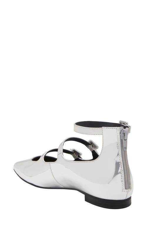 Katy Perry Confidant Mary Jane Flat In Metallic