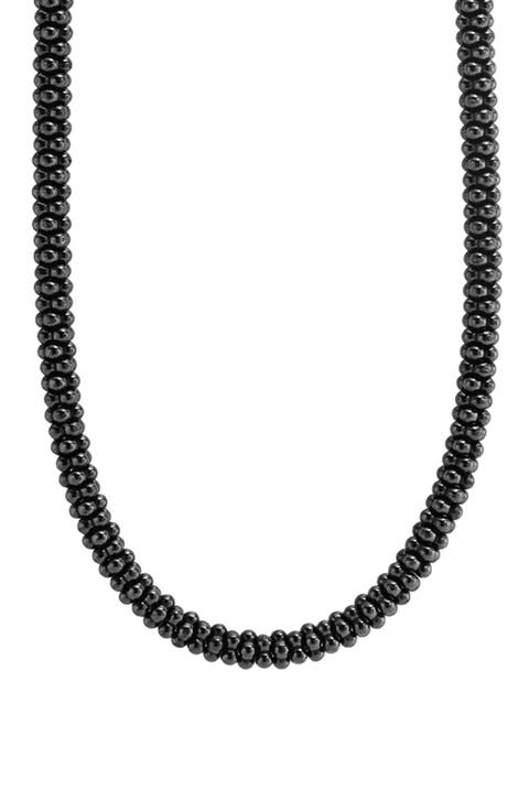 Caviar Bead Rope Necklace