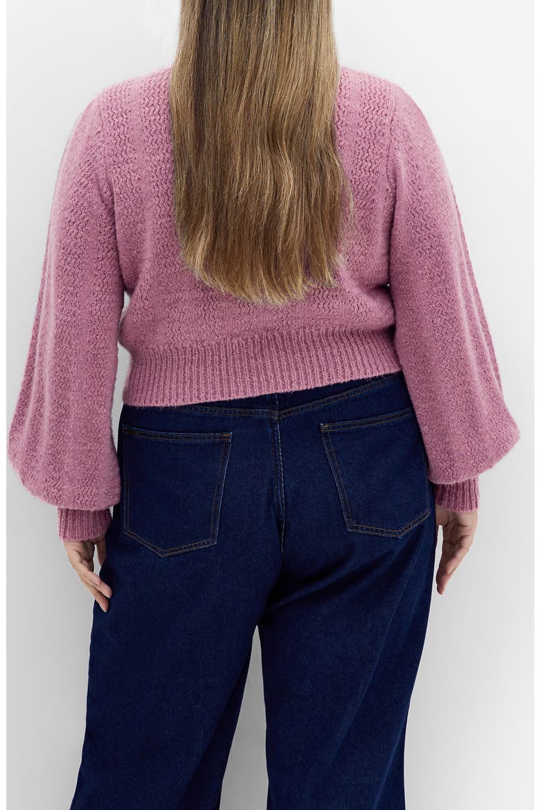Winnie Crop Cardigan, Alternate, color, DUSTY PINK