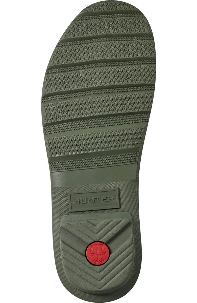 Hunter Original Waterproof Chelsea Rain Boot, Alternate, color, Black/ Green