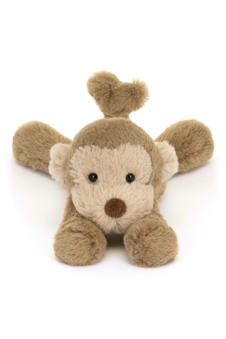 Smudge Monkey Tiny Plushie, Main, color, BROWN