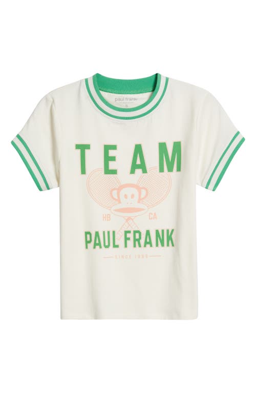Vinyl Icons Team Paul Frank™ Cotton Graphic T-shirt In Marshmallow