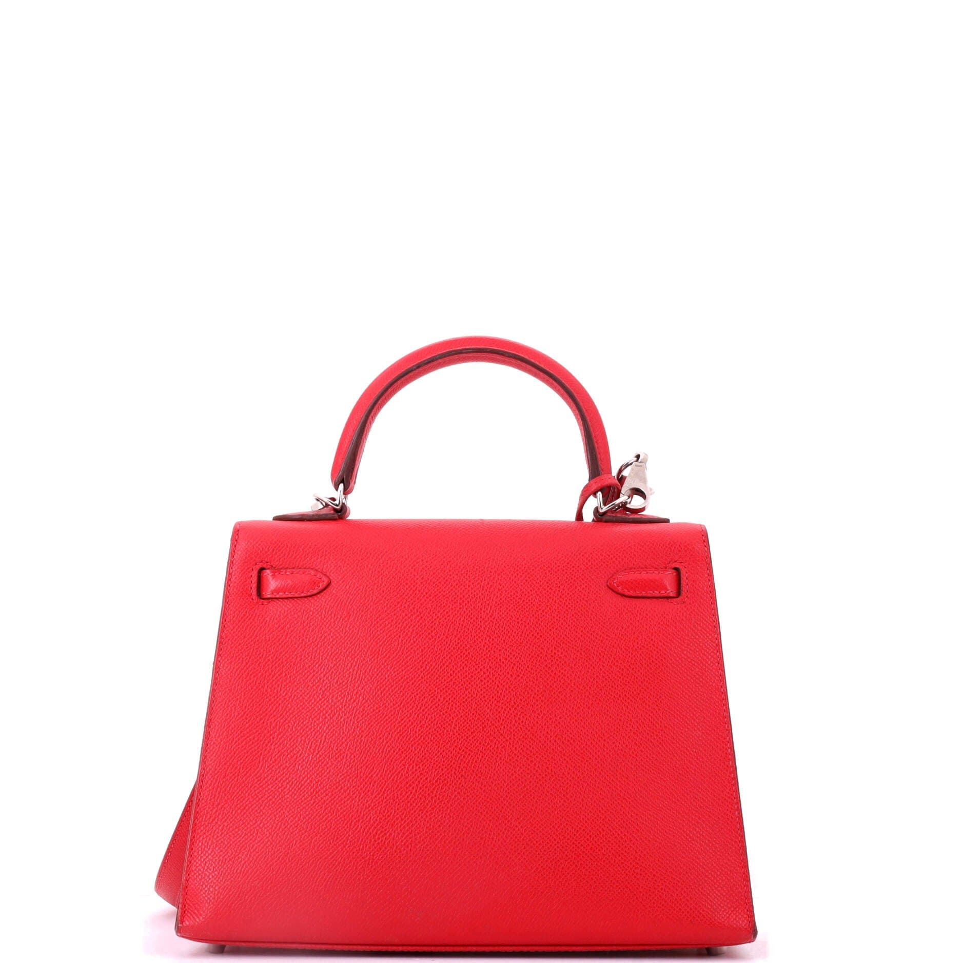 Pre-Owned Hermes Kelly Handbag Pink Epsom with Palladium Hardware 25, Alternate, color, Bougainvillier