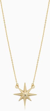 Oradina 14K Gold North Star Necklace