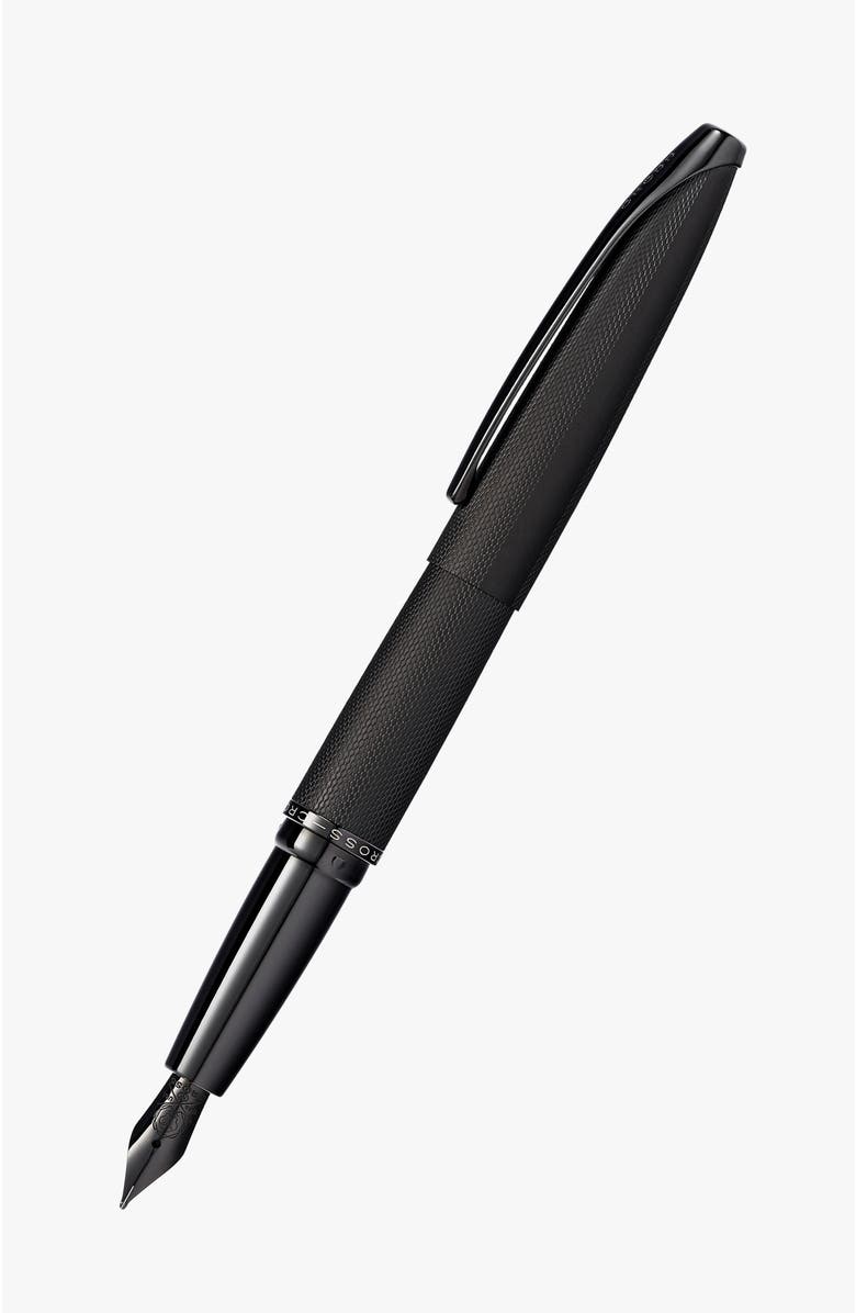 A.T. Cross ATX Medium Nib Fountain Pen, Alternate, color, Brushed Black