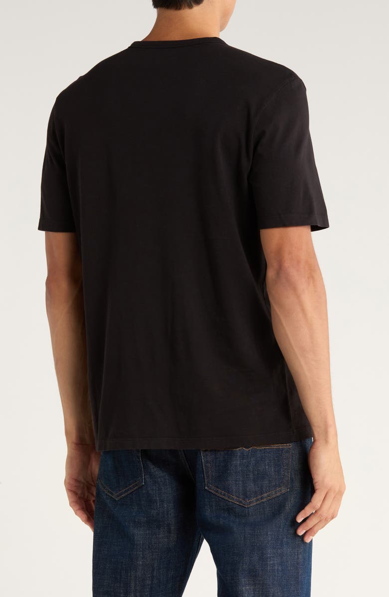 Vince Cotton Crewneck T-Shirt, Alternate, color, Black
