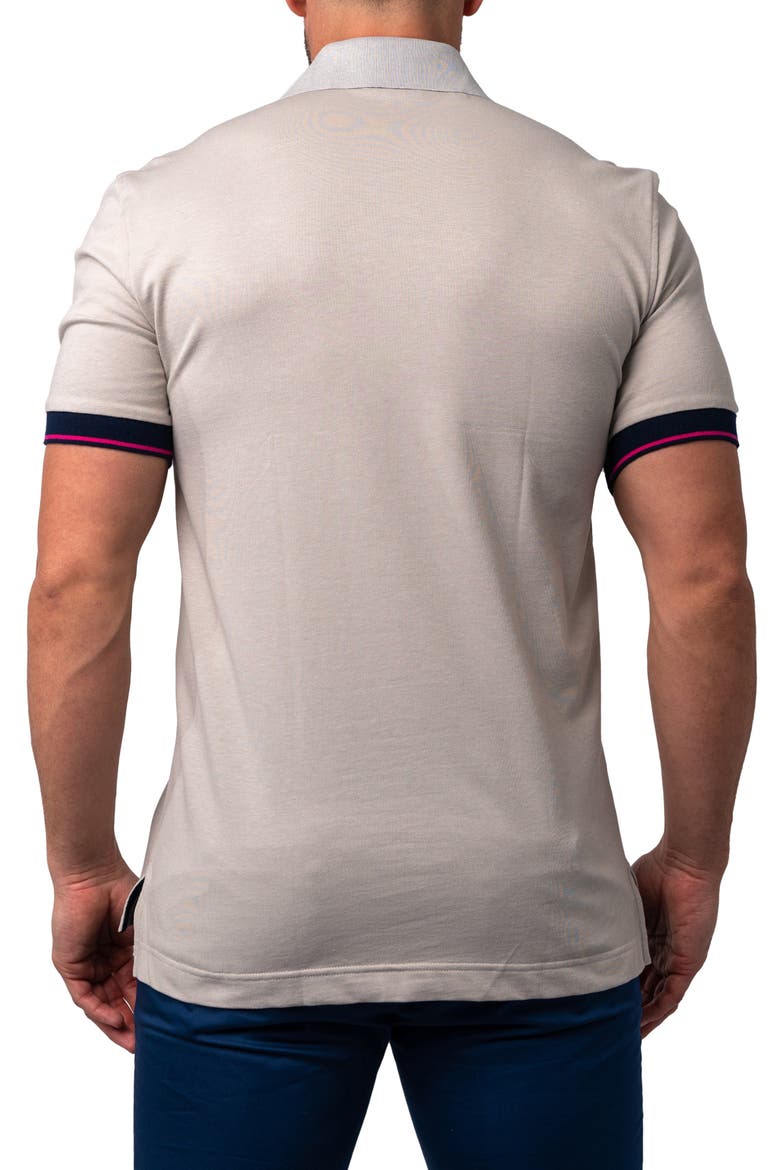 Mozartclasstip Button-Down Polo, Alternate, color, GREY