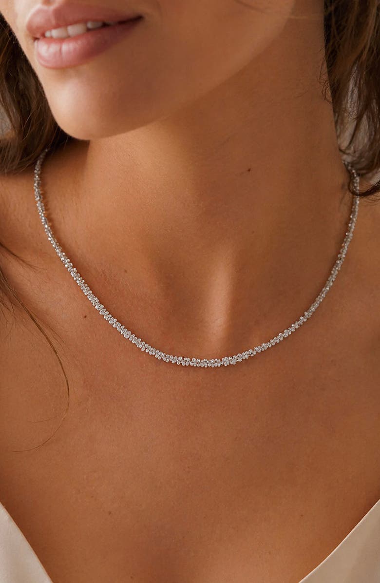 BEST SILVER Twisted Rock Chain Necklace, Alternate, color,