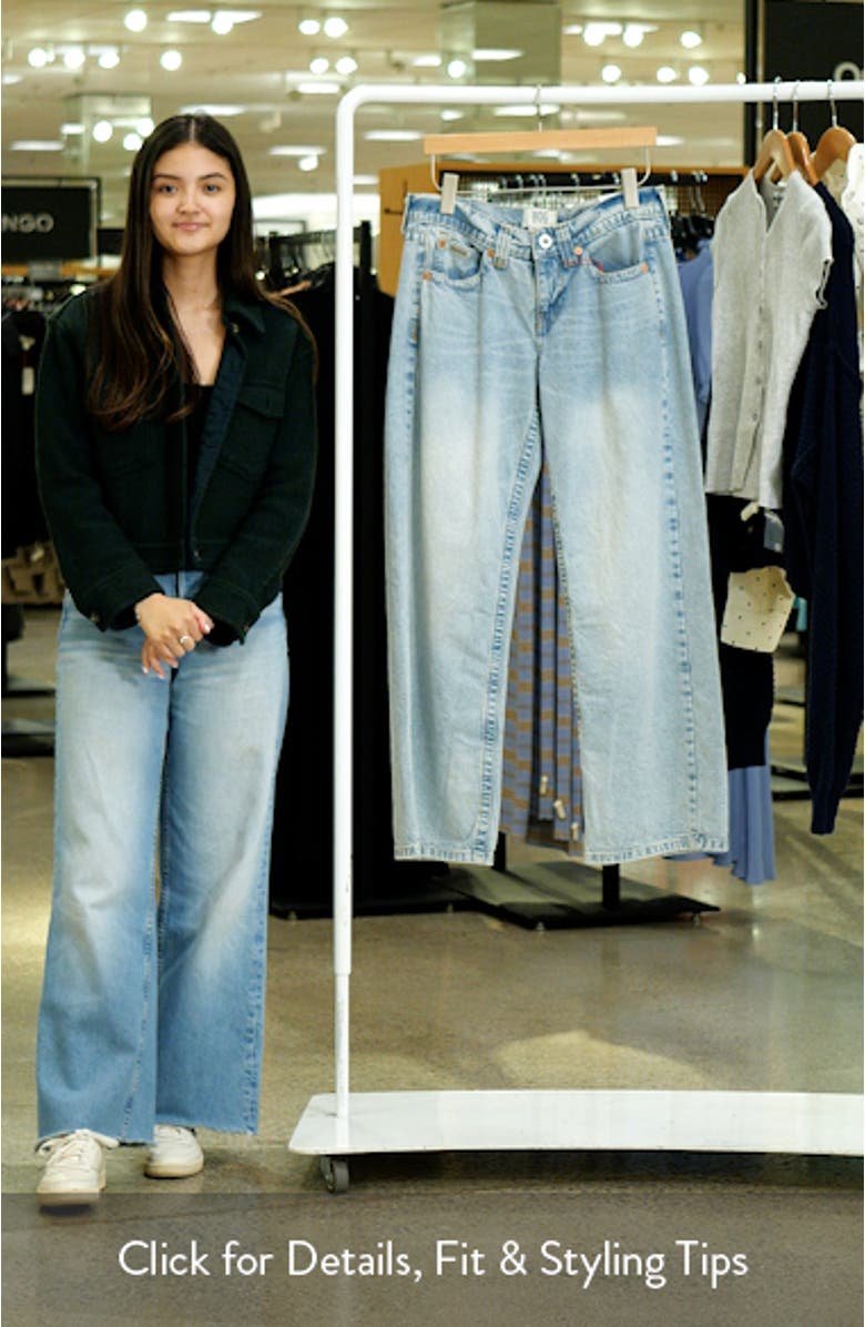 Kayla Low Rider Wide Leg Jeans, sales video thumbnail