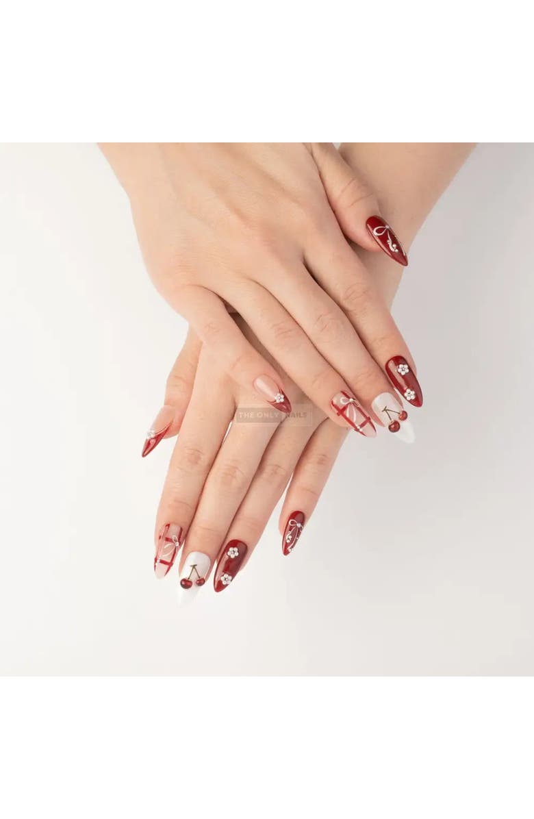 The Only Nails Cherry Basket - Nail Set, Alternate, color, Red, Nude, Pearl