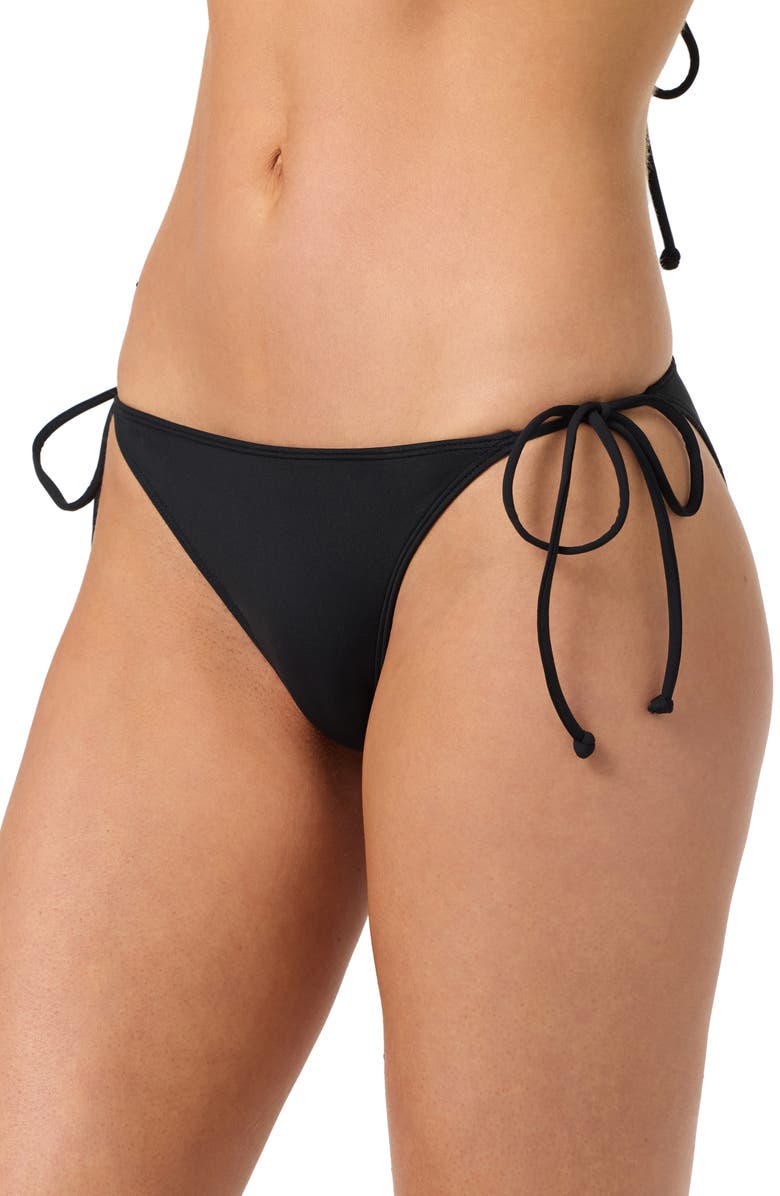 O'Neill Maracas Side Tie Bikini Bottoms, Alternate, color, Black
