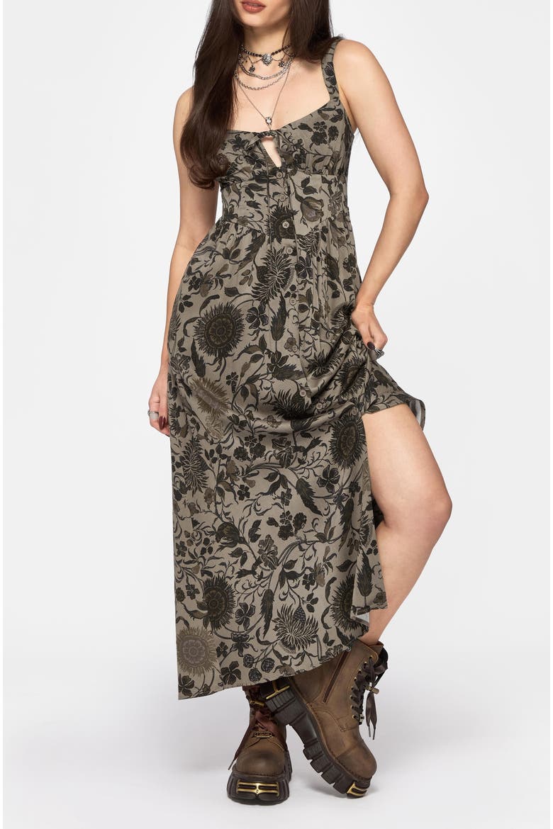 Herla Bhatik Floral Cami Maxi Dress, Alternate, color, Green
