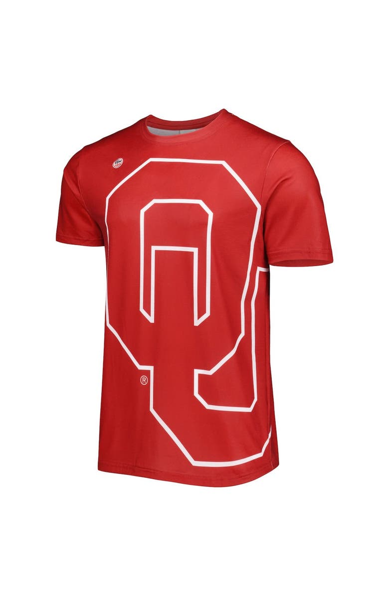 DYME LYFE Men's Dyme Lyfe Crimson Oklahoma Sooners Big Logo T-Shirt, Alternate, color, Crimson
