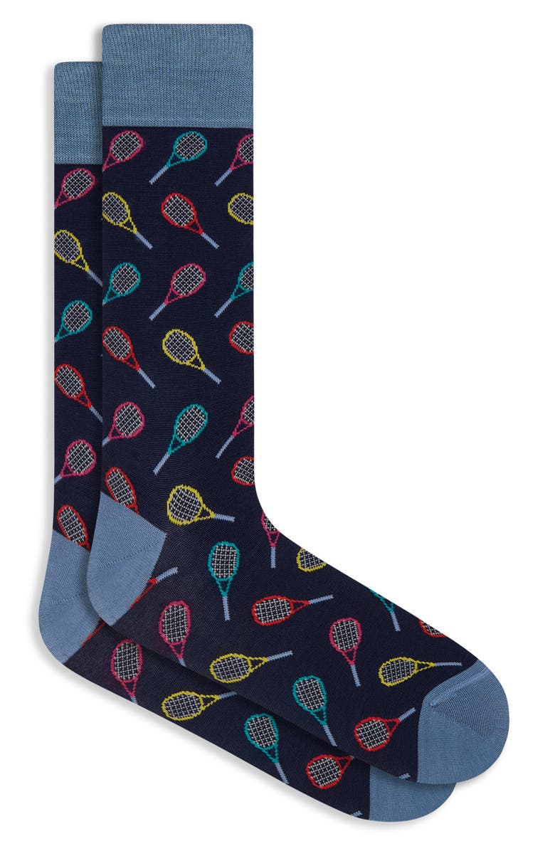 Bugatchi Tennis Dress Socks, Main, color, 
