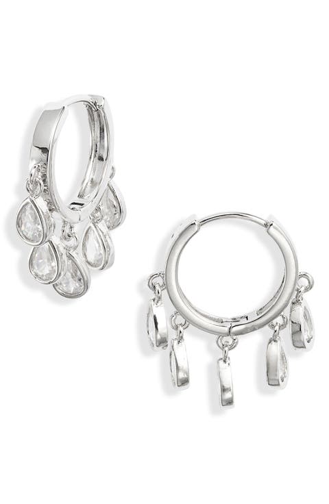Eloise Chandelier Huggie Hoop Earrings