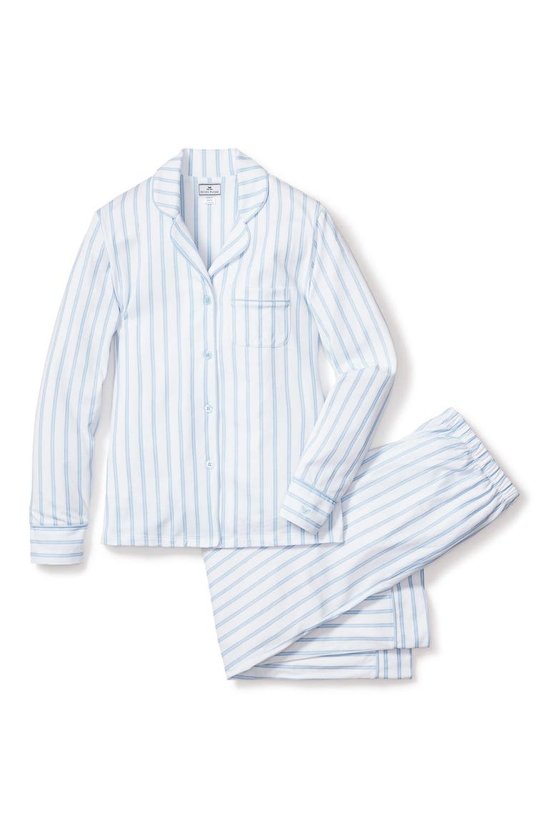 Stripe Classic Pima Cotton Pajamas, Alternate, color, WHITE