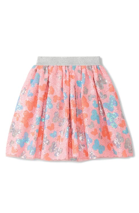 Kids' Glitter Butterfly Sequin Skirt